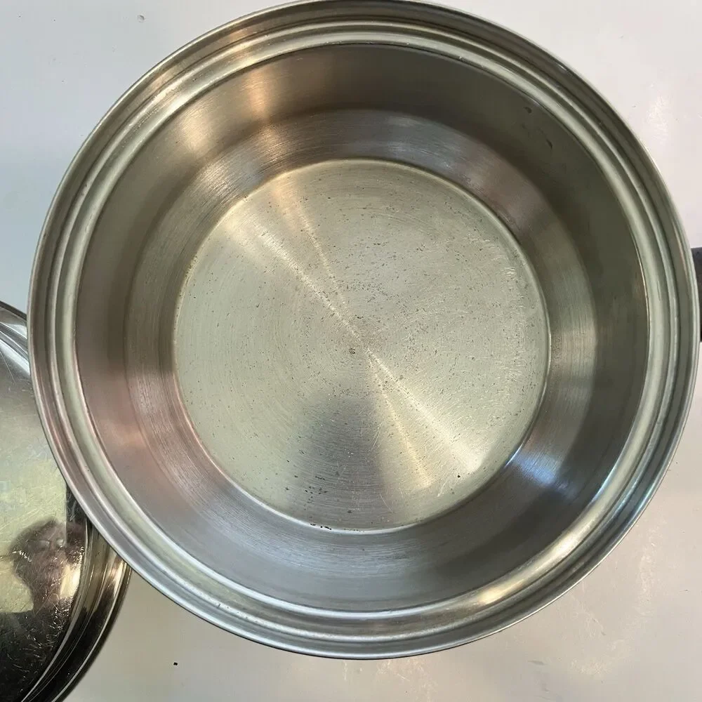 Lustre Craft Cookware Multi-Core 5 Ply Stainless 2qt  8.5” Sauce Pan & Lid USA